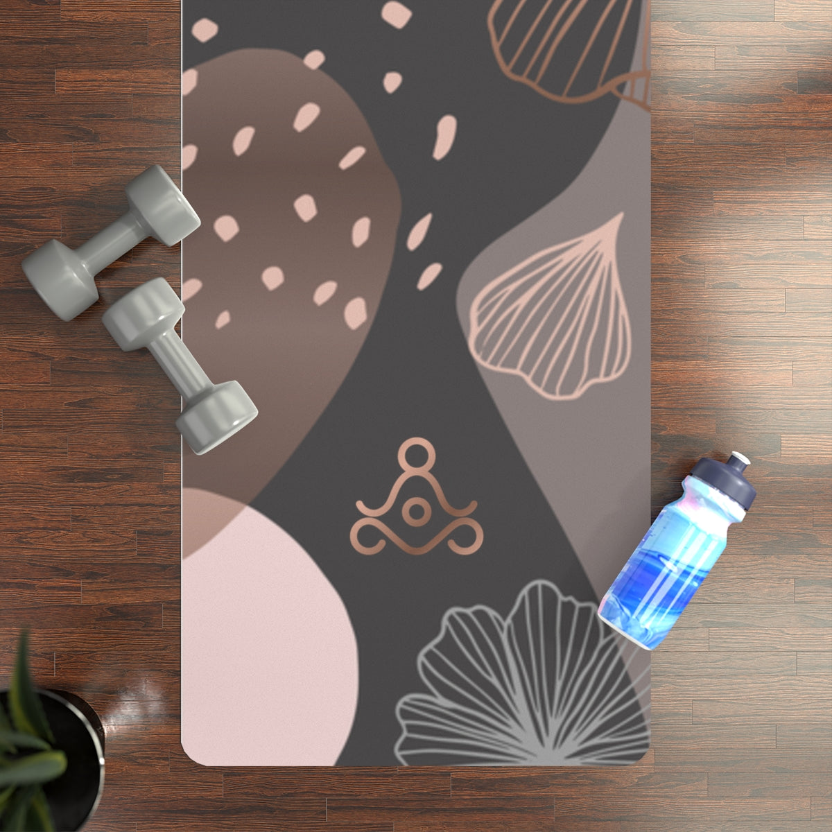 AFIRMACIONES CON PROPÓSITO GRAY YOGA MAT - CUSTOMIZE YOUR NAME