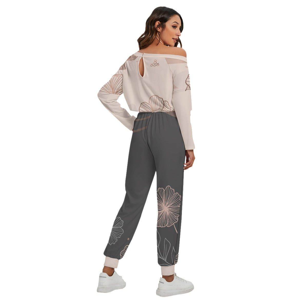 AFIRMACIONES CON PROPÓSITO OFF-SHOULDER JUMPSUIT