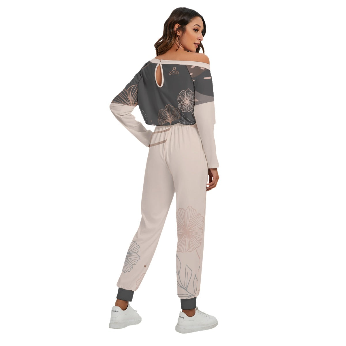 AFIRMACIONES CON PROPÓSITO OFF-SHOULDER JUMPSUIT