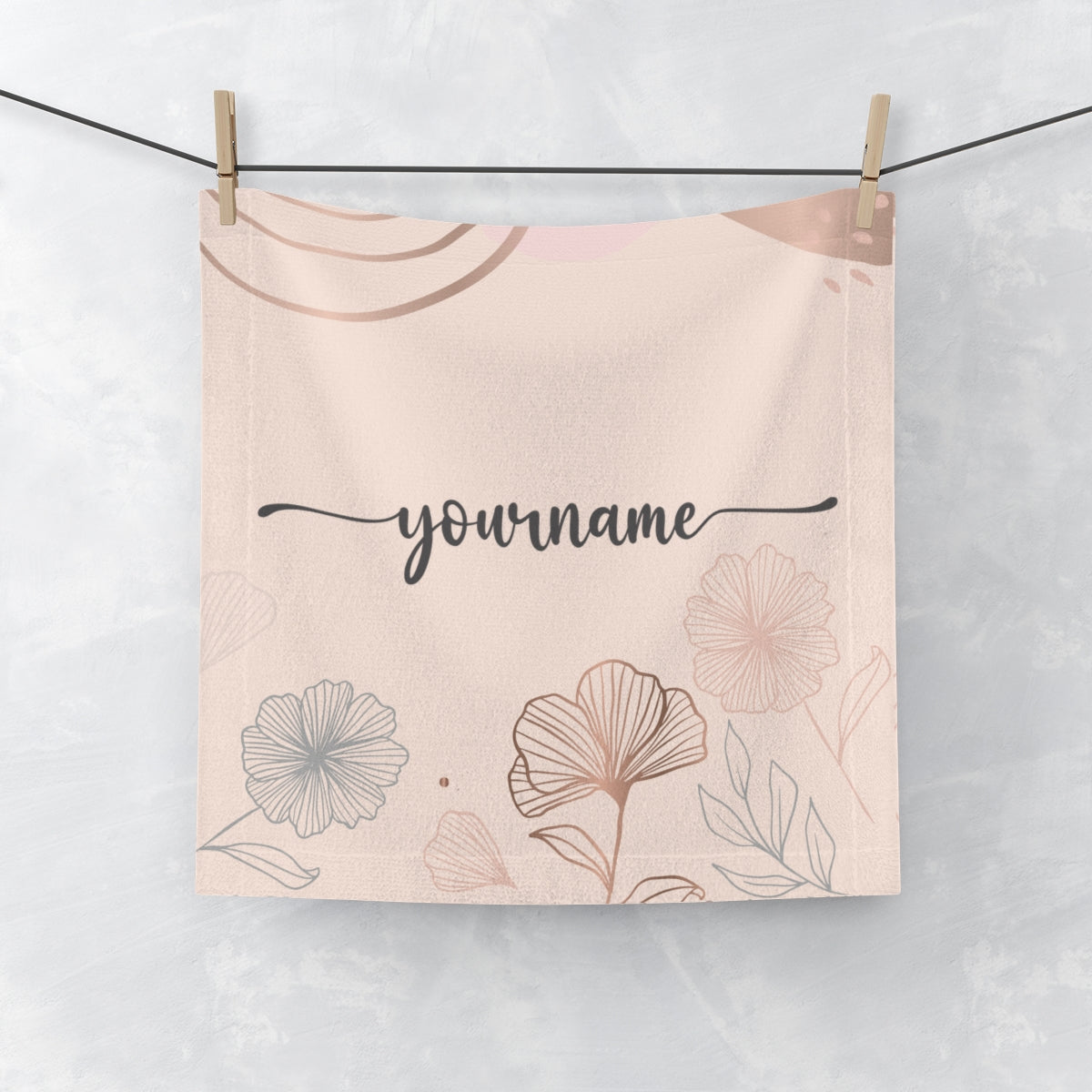 AFIRMACIONES CON PROPÓSITO CUSTOMIZED FACE TOWEL - PINK