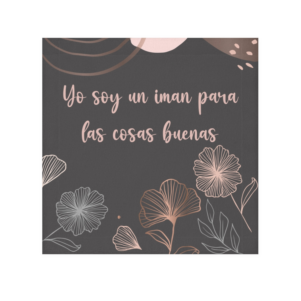 AFIRMACIONES CON PROPÓSITO CUSTOMIZED FACE TOWEL - GRAY