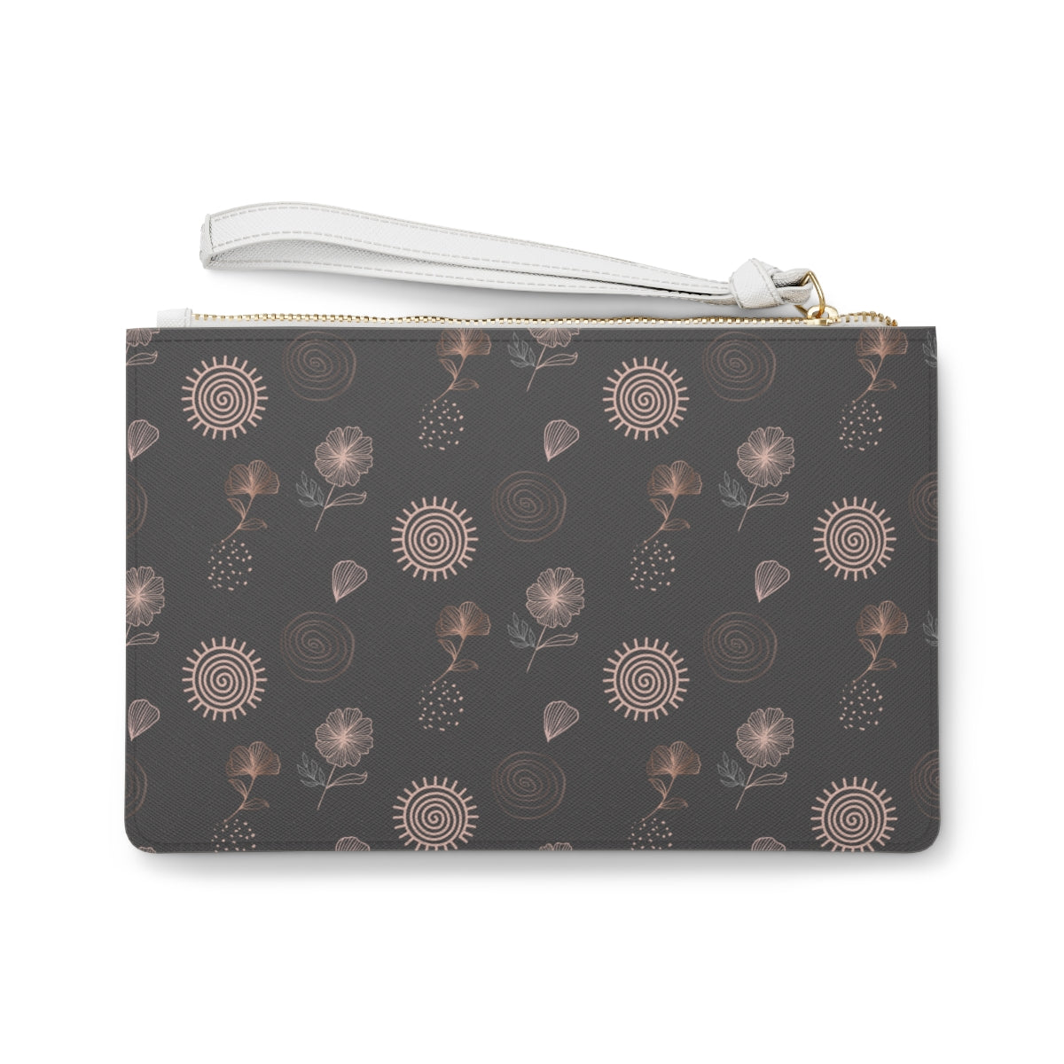 AFIRMACIONES CON PROPÓSITO AWAKEN VIBRATIONS GRAY CLUTCH BAG