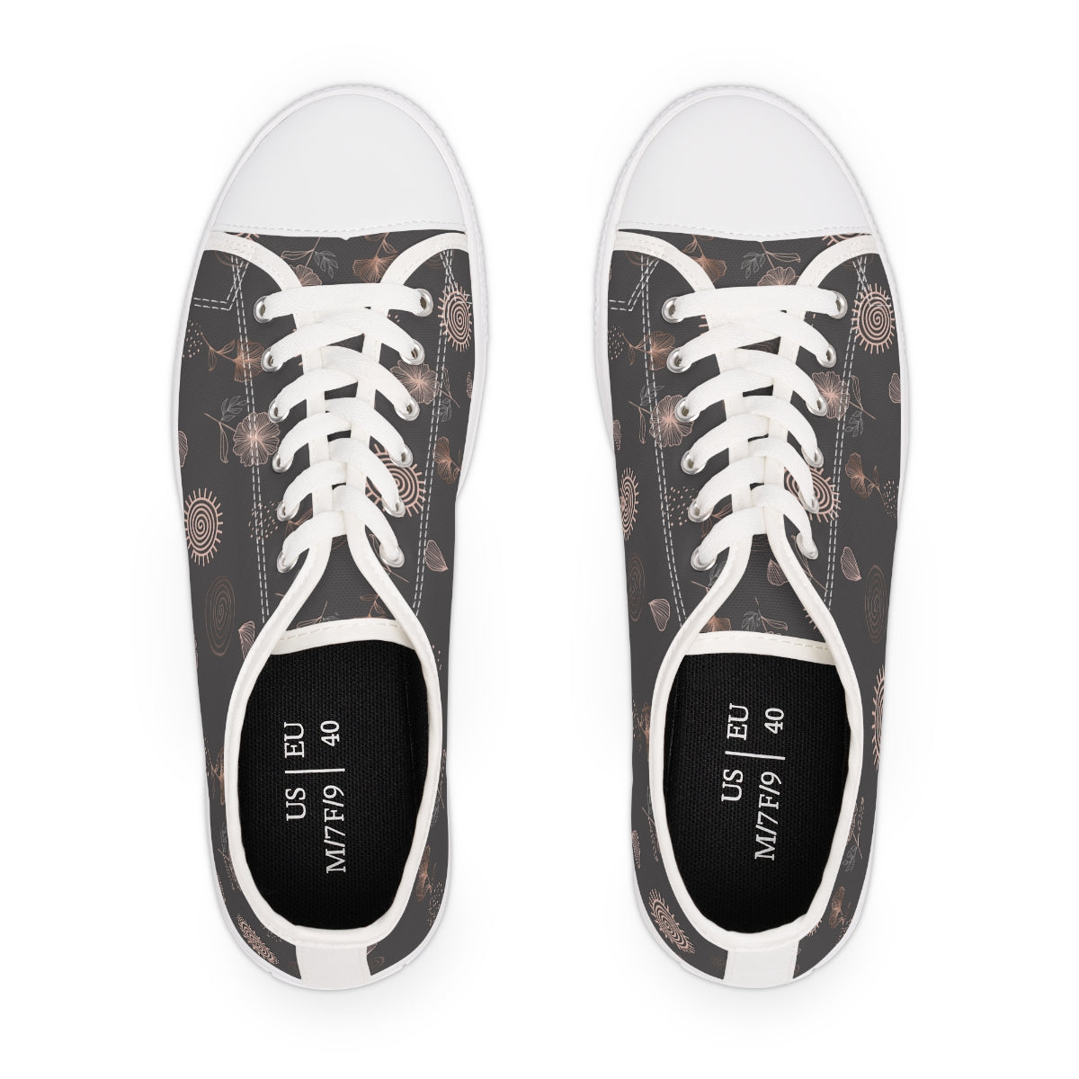 AFIRMACIONES CON PROPÓSITO GRAY LOW TOP SNEAKERS