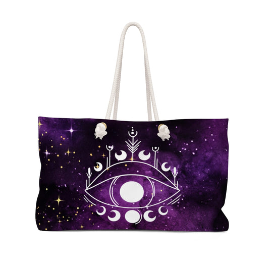 MYSTERIOUS GARDEN - EVIL EYE POWER AND PROSPERITY PROTECTION WEEKENDER BAG