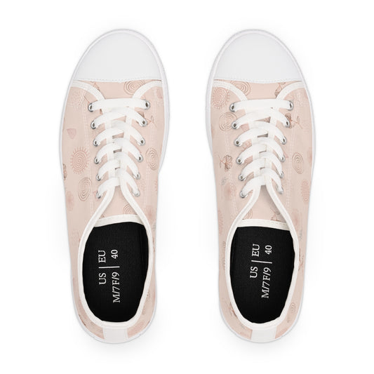 AFIRMACIONES CON PROPÓSITO PINK LOW TOP SNEAKERS