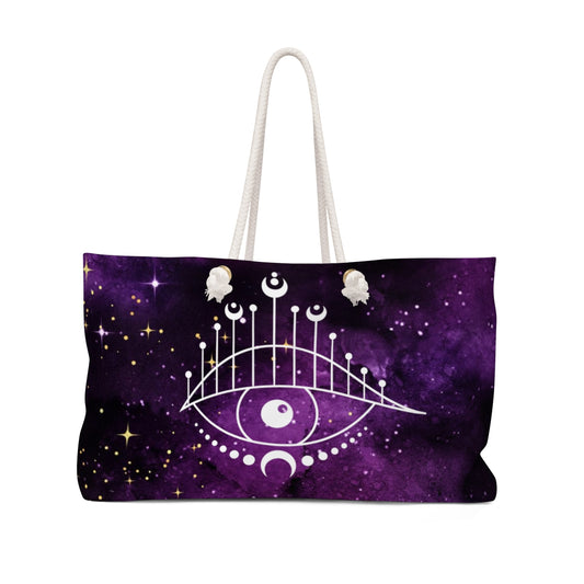 MYSTERIOUS GARDEN - EVIL EYE FRIENDSHIP PROTECTION WEEKENDER BAG