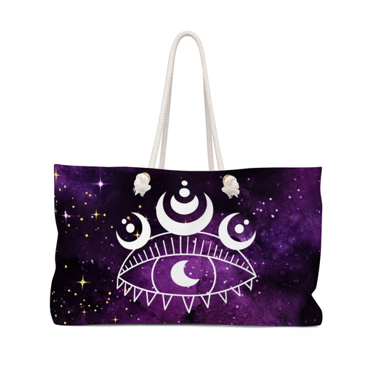 MYSTERIOUS GARDEN - EVIL EYE SUCCESS PROTECTION WEEKENDER BAG