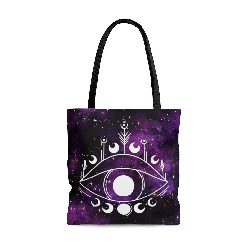 MYSTERIOUS GARDEN - EVIL EYE POWER AND PROSPERITY PROTECTION TOTE BAG